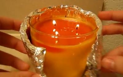 Candle Tin Foil Trick That Will Stop Your Candles From Burning Unevenly