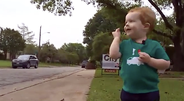 Little Boy Is Waiting For His Best Friend To Come. Who Shows Up This ...