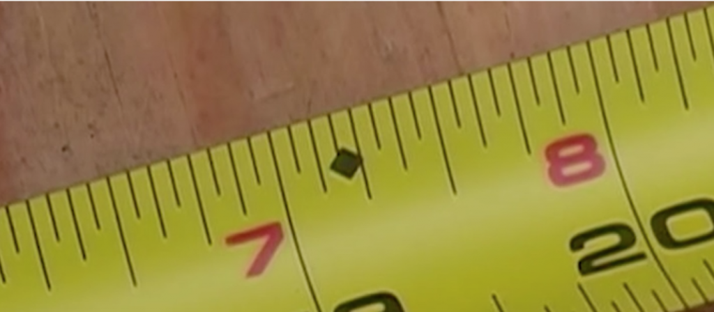 diamond on measuring tape