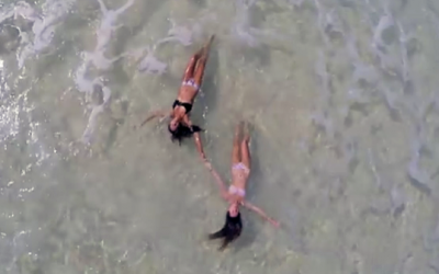 He Flies A Drone Over THIS Beach. What He Caught On Camera I’m Speechless!