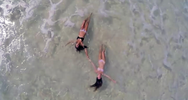 He Flies A Drone Over THIS Beach. What He Caught On Camera I'm Speechless!