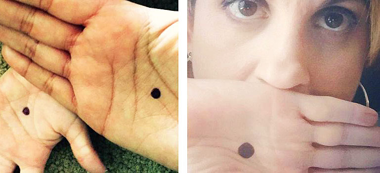 If You Notice A Person With A Black Dot On The Palm Of Their Hands It 