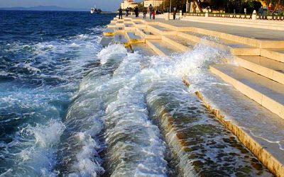 It Looks Like A Normal Boardwalk But When The Waves Come Crashing In Something Strange Occurs!