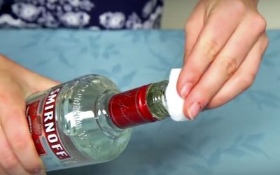 This Woman Places Vodka On A Cotton Swab Then Rubs It On Her Face. The Reason? I Had No Idea!