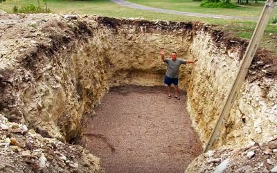 His Neighbors Were Pissed When He Dug This Hole In His Yard. But What He Transforms It Into WOW!