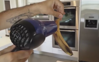 This Guy Starts Blow Drying A Dark Banana. But The Reason Is Brilliant!