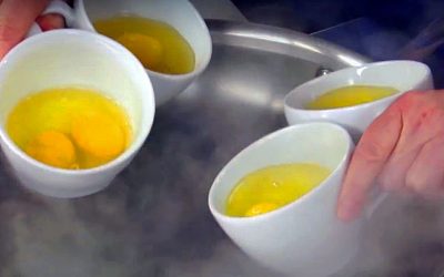 She Takes 4 Mugs Of Raw Eggs And Holds Them Over Hot H2O. When She’s Done A Delicious Surprise!