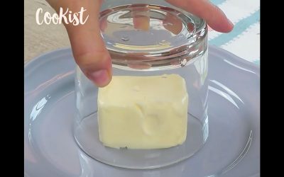 The Woman Puts An Empty Cup Over A Square Of Butter But The Reason Is GENIUS!