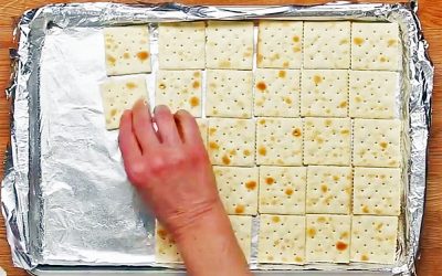 THIS Woman Lines Saltines Along A Tray. But THIS Reason Is Unexpectedly GENIUS!