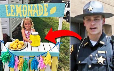 Policeman Buys a Drink At THIS Girl’s Lemonade Stand. He Comes Back 1 Day Later With The Most Unexpected Surprise!