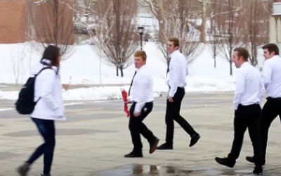 THIS Girl Is Walking Down The Street Minding Her Business. Now WATCH What The Guys In White Do To Her!