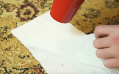 He Puts Toilet Paper On The Carpet And Heats It With A Hair Blower. The Reason Is Unexpectedly GENIUS.