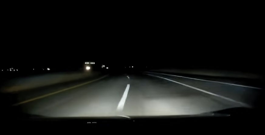 Man Comes Across a Late Night Roadblock