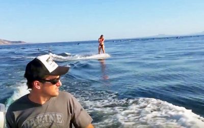 She Was Having A Normal Day Wakeboarding But Watch THIS Water Next To Her When The UNTHINKABLE Surfaces!