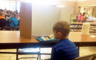 Mom Shows Up At Her Kids Cafeteria. She Sees The Teachers Did THIS To Him and Is Disgusted!