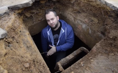 Guy Is Completely Stunned When His Driveway Suddenly Collapses But Then a Hidden Secret Room Is Revealed!