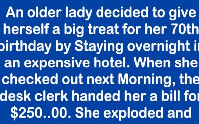 The Manager Of The Hotel Attempts To Trick and Overcharge This Old Lady But Her Response Is Totally Priceless!