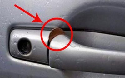 If You Ever Spot A Coin Wedged Between Your Car Door Handle Get Rid of It Immediately! The Reason Why Is Scary!