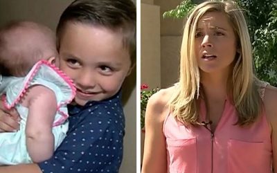 Lady Is Stunned After She Swings Open Her Door and Sees Her 5-Year-Old Neighbor As He Clutches His Baby Sister In Fear!