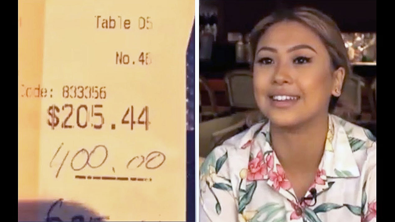 Couple Left THIS Waitress a Tip of $400 Dollars! But 1 Day Later They ...