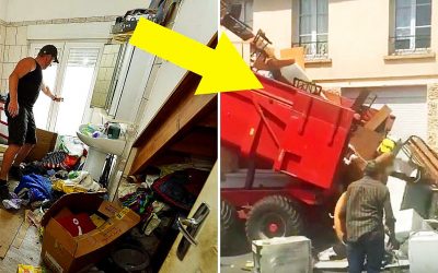 Angry Landlord Gathers Giant Mess Left Behind By Disgusting Tenants and Proceeds To Get The Last Laugh!